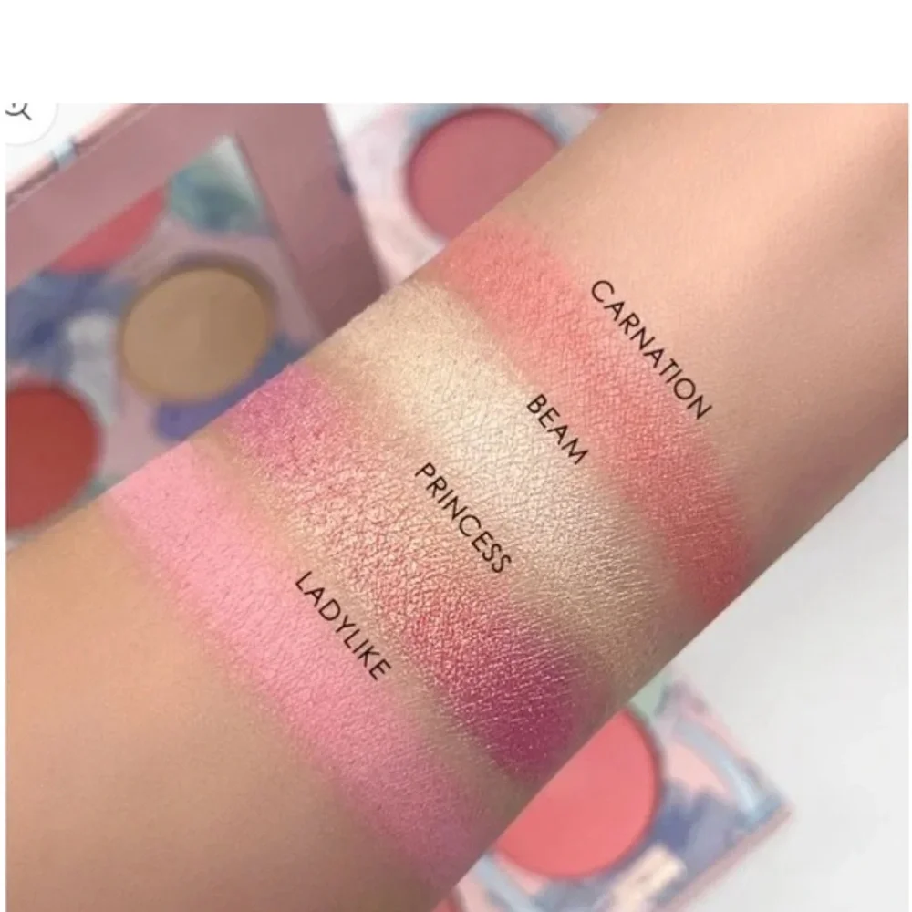 Seraphine Women Makeup Blush Palette - Coral, Peach, Rose, Champagne